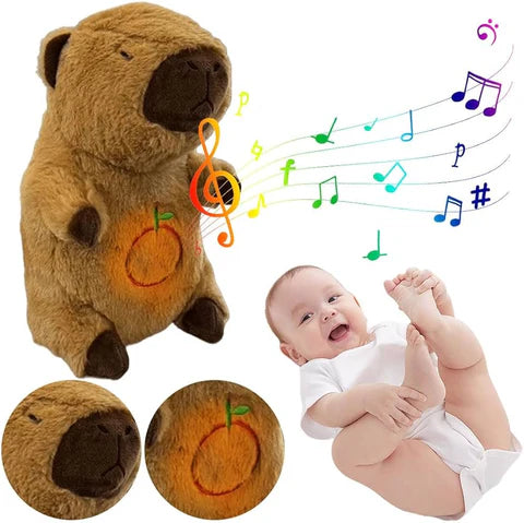 PELUCHE CAPYBARA QUE RESPIRA, MUSICAL